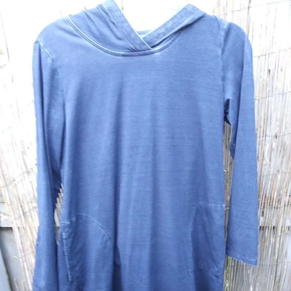 Pure Jill Indigo Hooded Dress - Women - XS - Denim Blue